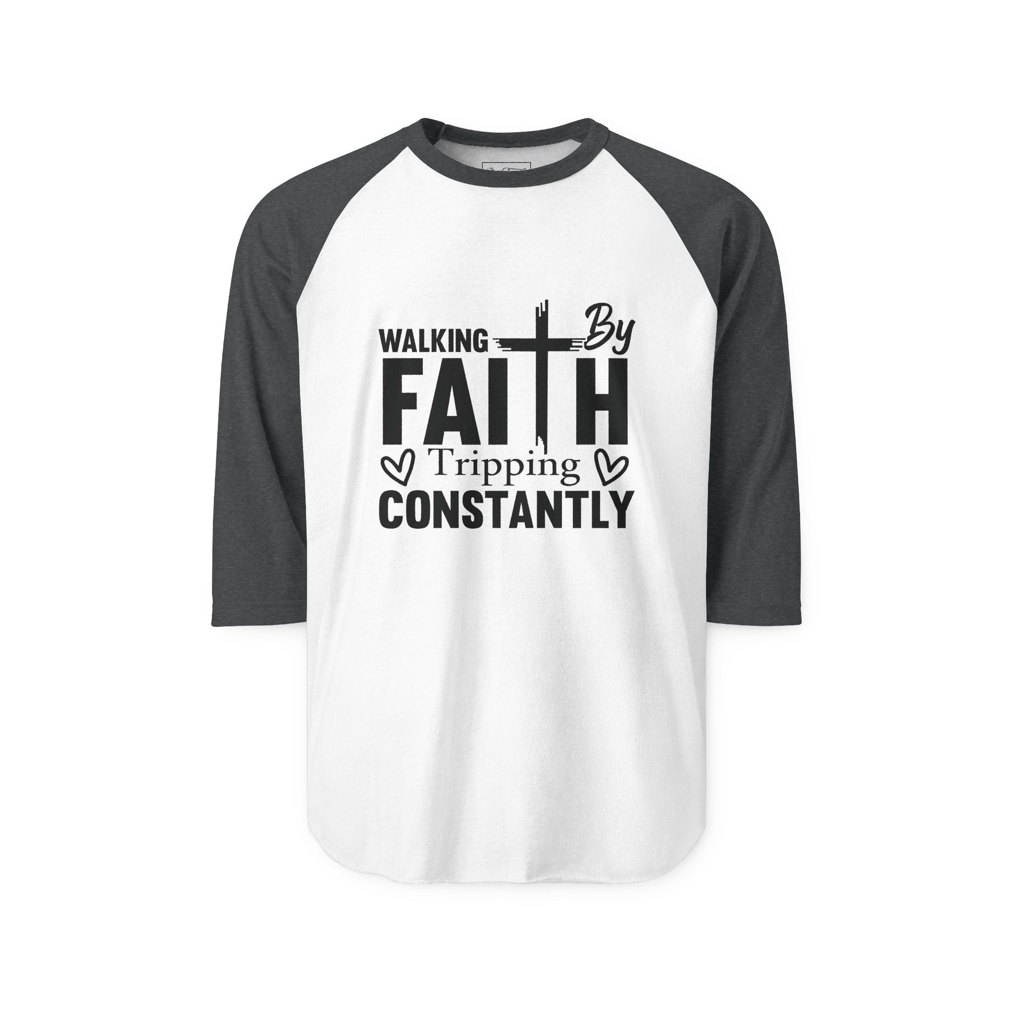 WALKING BY FAITH RAGLAN SLEEVE