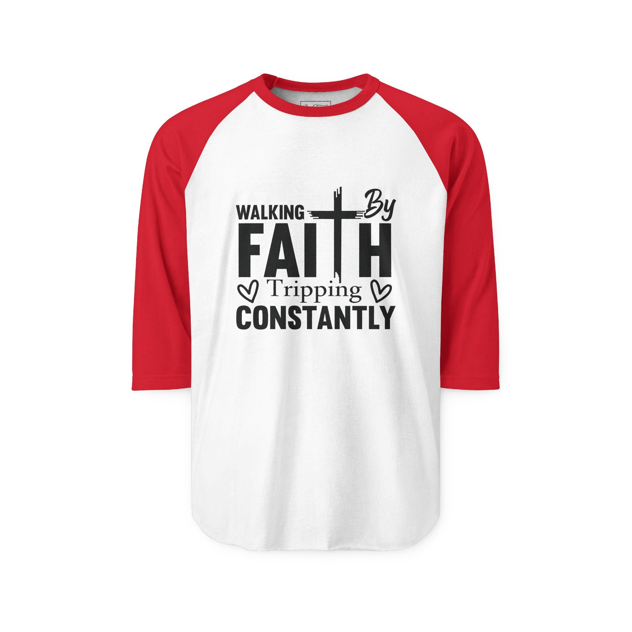 WALKING BY FAITH RAGLAN SLEEVE