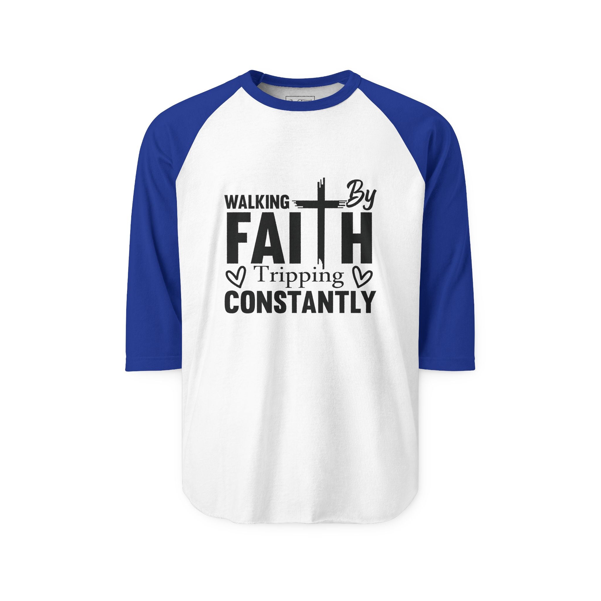 WALKING BY FAITH RAGLAN SLEEVE