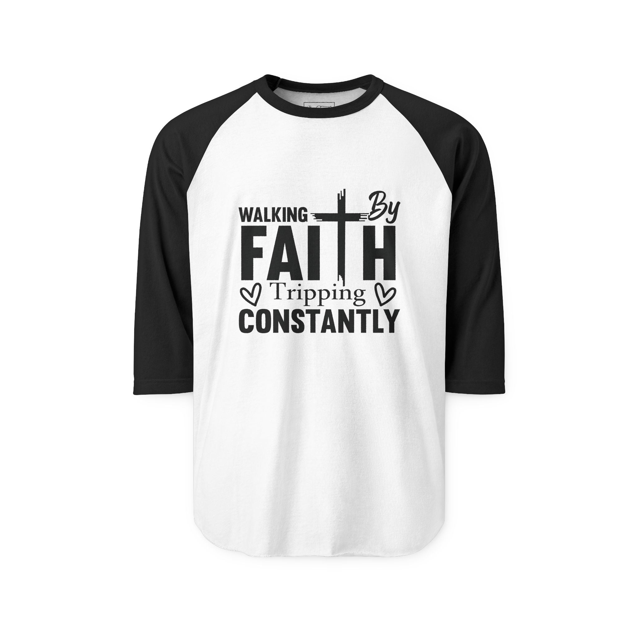 WALKING BY FAITH RAGLAN SLEEVE