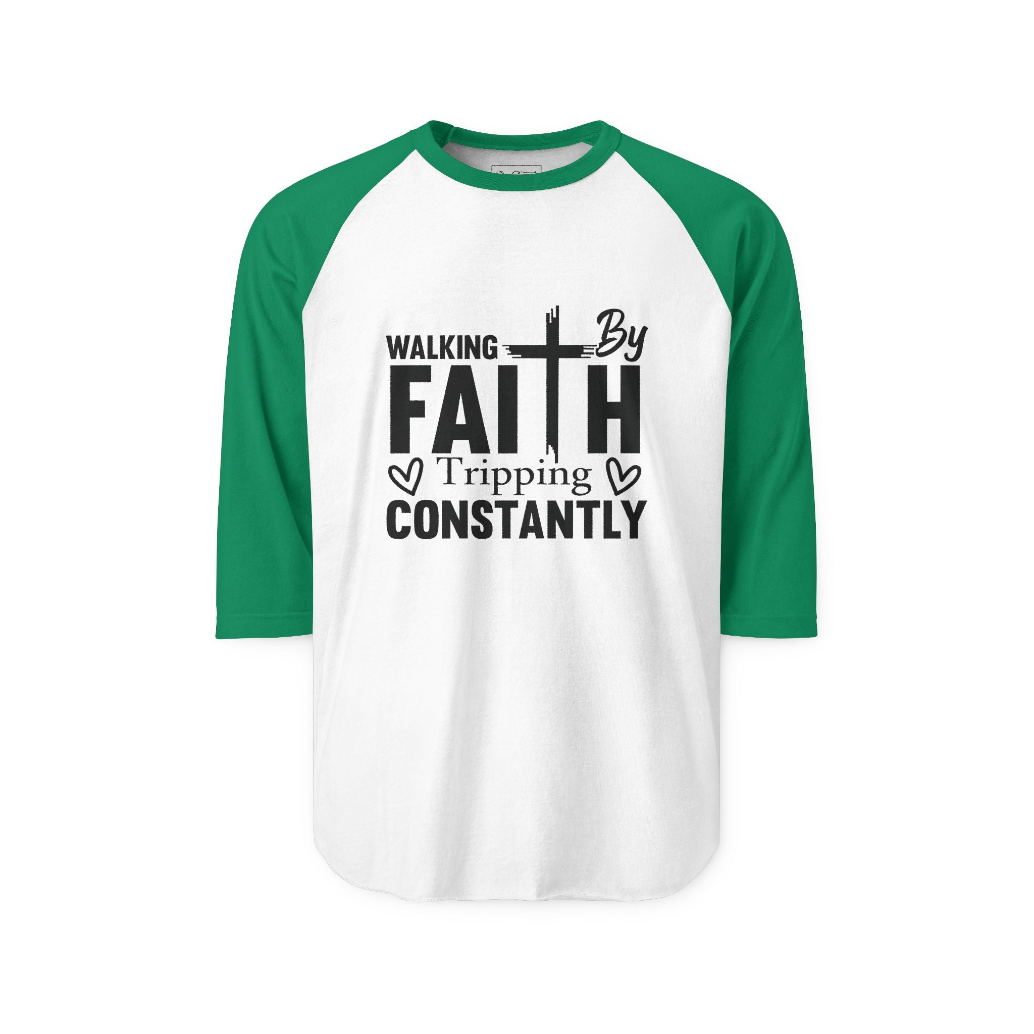 WALKING BY FAITH RAGLAN SLEEVE